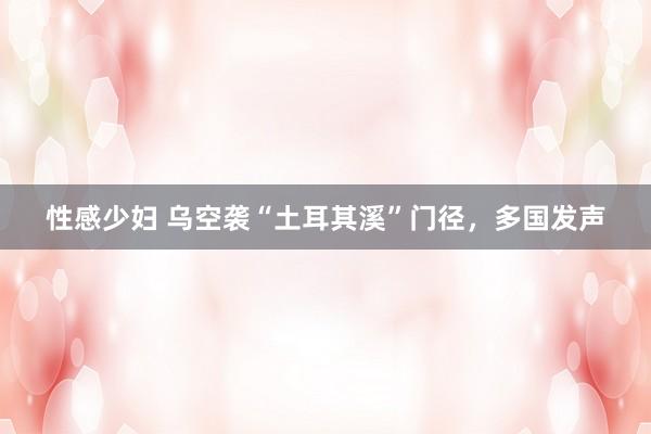 性感少妇 乌空袭“土耳其溪”门径，多国发声